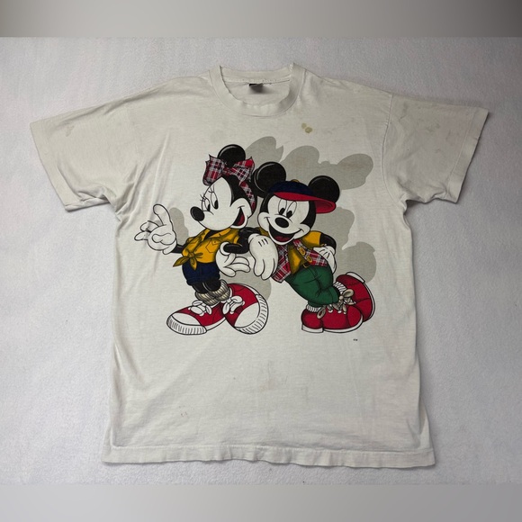 Disney Other - VINTAGE Mickey Unlimited Jerry Leigh Mickey & Minnie Mouse 90s T Shirt Size XL